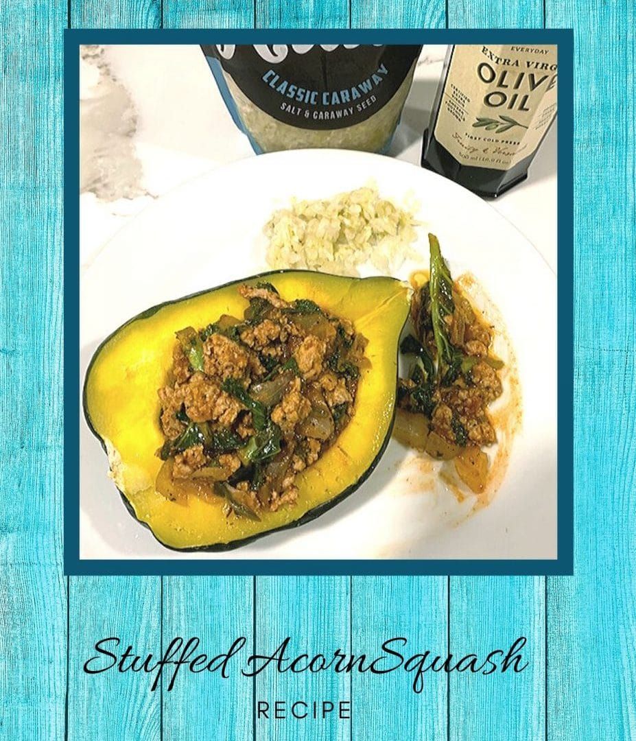 Stuffed acorn squash dish