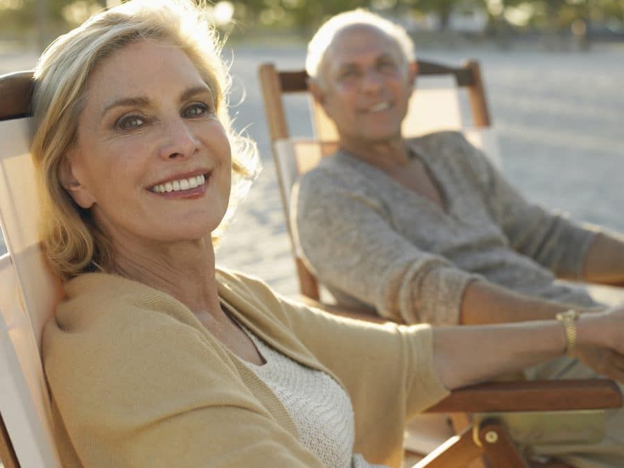 Portrait of a happy middle age couple