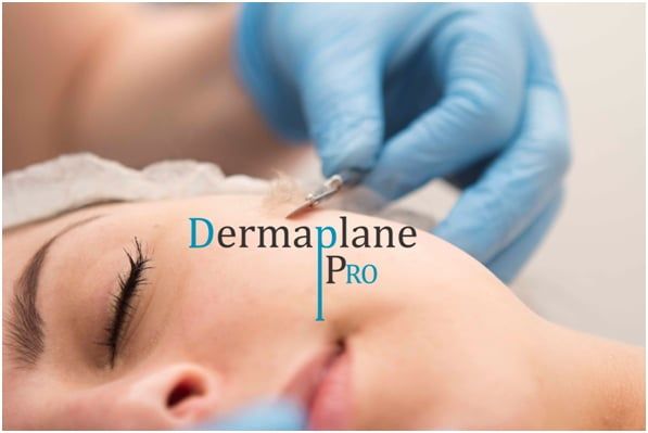 Female undergoing Dermaplane Pro treatment